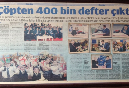 Çöpten 400000 defter çıktı