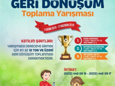 Okullar Arası Geri Dönüşüm Toplama Yarışması